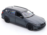 2023 BMW M3 Touring Matte Grey 1:24 Bburago licensed diecast scale model car collectible