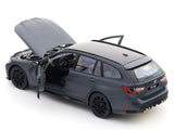 2023 BMW M3 Touring Matte Grey 1:24 Bburago licensed diecast scale model car collectible
