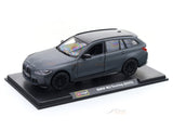 2023 BMW M3 Touring Matte Grey 1:24 Bburago licensed diecast scale model car collectible