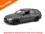 Pre Order : BMW M3 Touring Matte black 1:24 Bburago Licensed Diecast Scale Model Car Collectible