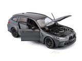 Pre Order : BMW M3 Touring Matte black 1:24 Bburago Licensed Diecast Scale Model Car Collectible
