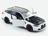 2023 BMW M3 Touring White 1:24 Bburago licensed diecast scale model car collectible