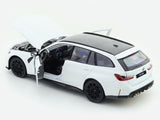2023 BMW M3 Touring White 1:24 Bburago licensed diecast scale model car collectible