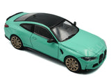 2023 BMW M4 G82 Competition Mint Green 1:43 Solido Licensed Diecast Scale Model Car Collectible