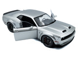 2023 Dodge Challenger SRT Hellcat Redeye Widebody Triple Nickel 1:18 Solido Licensed Diecast Scale Model Car Collectible