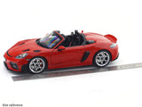 2023 Porsche 718 982 Spyder RS Weissach Red 1:18 Norev Licensed Diecast Scale Model Car