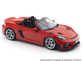 2023 Porsche 718 982 Spyder RS Weissach Red 1:18 Norev Licensed Diecast Scale Model Car
