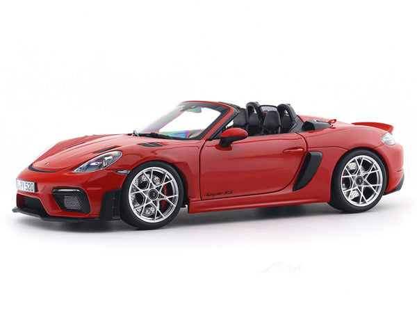 2023 Porsche 718 982 Spyder RS Weissach Red 1:18 Norev Licensed Diecast Scale Model Car
