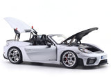 2023 Porsche 718 982 Spyder RS Weissach Silver  1:18 Norev Licensed Diecast Scale Model Car