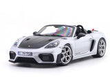 2023 Porsche 718 982 Spyder RS Weissach Silver  1:18 Norev Licensed Diecast Scale Model Car