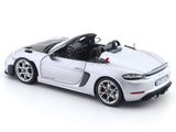 2023 Porsche 718 982 Spyder RS Weissach Silver  1:18 Norev Licensed Diecast Scale Model Car