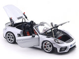 2023 Porsche 718 982 Spyder RS Weissach Silver  1:18 Norev Licensed Diecast Scale Model Car