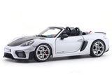 2023 Porsche 718 Spyder RS Weissach Silver 1:18 Norev licensed diecast scale model car collectible