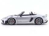 2023 Porsche 718 982 Spyder RS Weissach Silver  1:18 Norev Licensed Diecast Scale Model Car