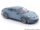 2023 Porsche 911 992 S/T Meissen blue 1:18 Norev Licensed Diecast Scale Model Car