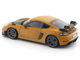 2023 Porsche Cayman GT4 RS Weissach Bahama Yellow 1:18 Norev Licensed Diecast Scale Model Car