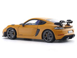 2023 Porsche Cayman GT4 RS Weissach Bahama Yellow 1:18 Norev Licensed Diecast Scale Model Car