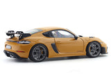 2023 Porsche Cayman GT4 RS Weissach Bahama Yellow 1:18 Norev Licensed Diecast Scale Model Car