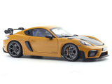 2023 Porsche Cayman GT4 RS Weissach Bahama Yellow 1:18 Norev Licensed Diecast Scale Model Car