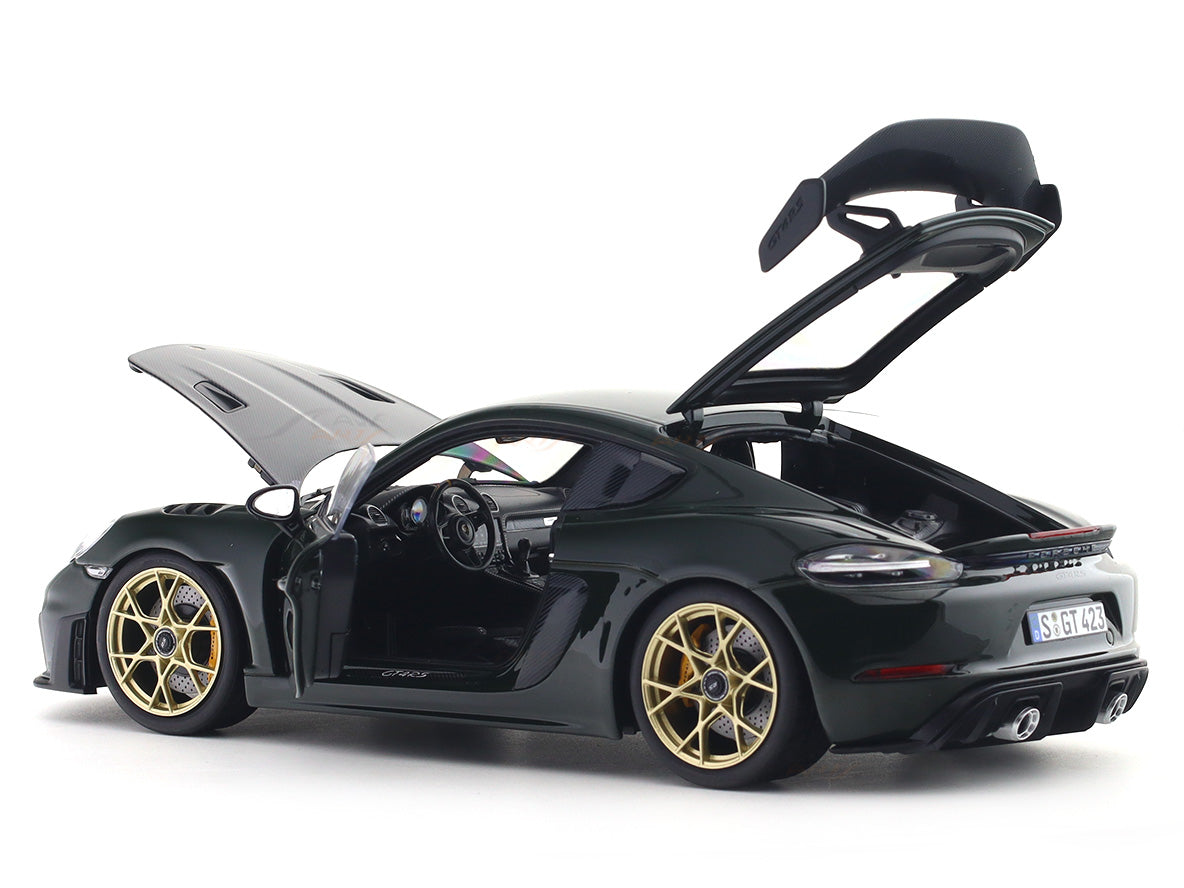 2023 Porsche Cayman GT4 RS Weissach Brewster Green 1:18 Norev