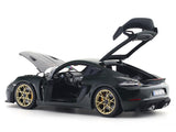 2023 Porsche Cayman GT4 RS Weissach Brewster Green 1:18 Norev Licensed Diecast Scale Model Car