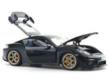 2023 Porsche Cayman GT4 RS Weissach Brewster Green 1:18 Norev Licensed Diecast Scale Model Car