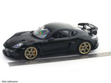 2023 Porsche Cayman GT4 RS Weissach Brewster Green 1:18 Norev Licensed Diecast Scale Model Car