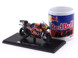 Coffee Mug & 2023 Red Bull KTM Factory Racing RC16 No. 33 1:18 Maisto licensed Moto GP diecast scale model bike