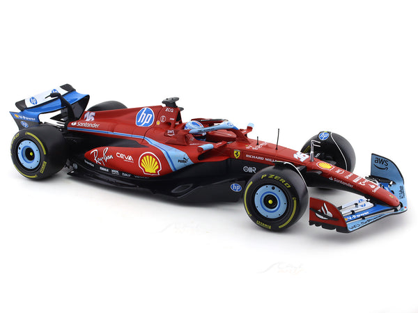 FERRARI F1 SF-24 LECLERC MIAMI GP 2024 SCALA 1:18 BURAGO 18 FERRARI F1 SF-24 LECLERC MIAMI GP 2024 SCALA 1:18 BURAGO 18