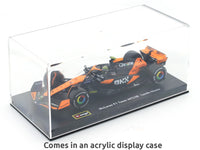 Coffee mug & 2024 McLaren MCL38 No. 4 Lando Norris 1:43 Bburago Formula 1 diecast scale model car