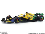 2024 McLaren MCL38 No.81 Oscar Piastri Senna Tribute 1:43 Bburago Formula 1 diecast scale model car