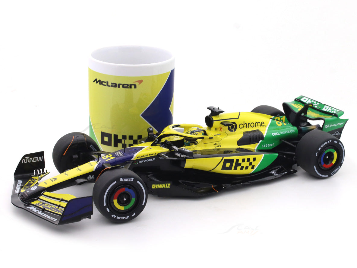 Coffee Mug & 2024 McLaren MCL38 Monaco GP O Piastri 1:18 Solido