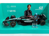 2024 Mercedes-AMG F1 W15E No 63 with Pilot 1:24 Bburago Licensed Diecast Model Car | F1 Collectible | Buy in India