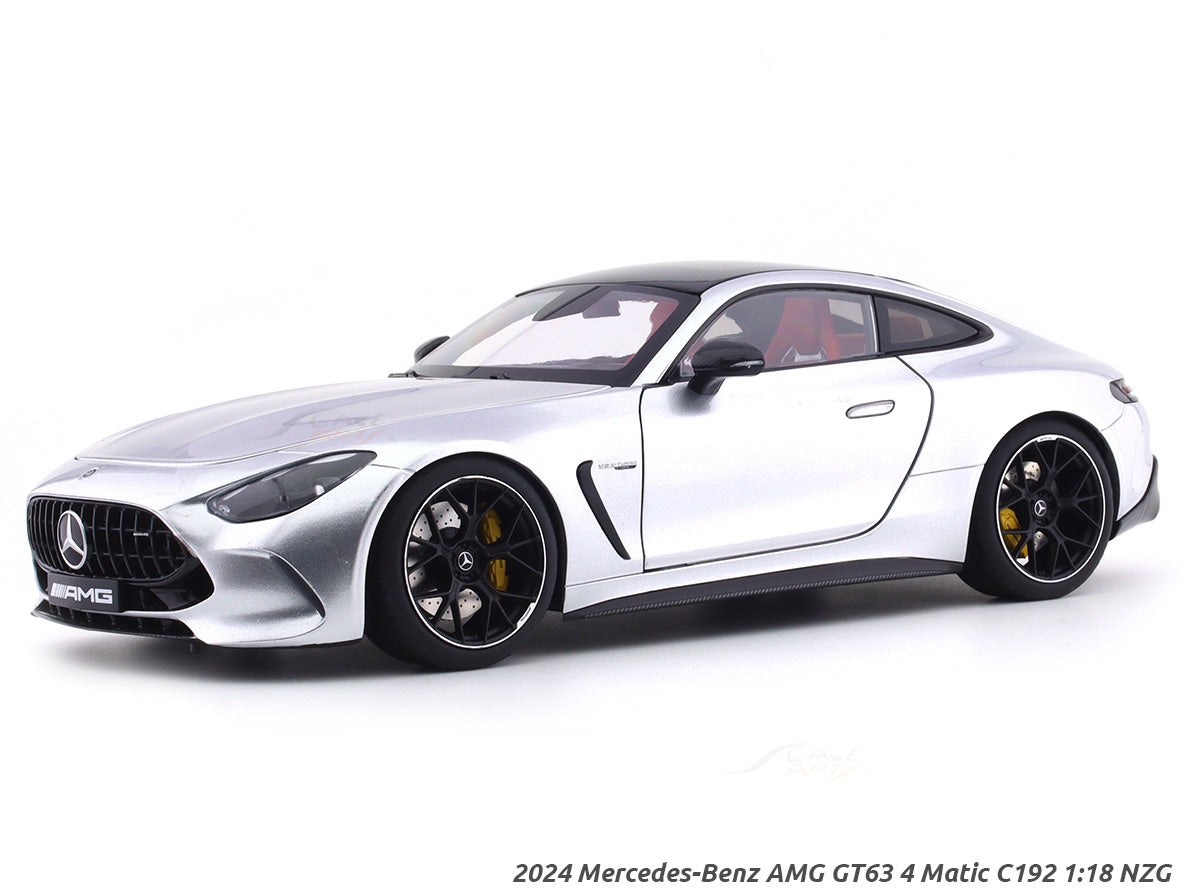 2024 Mercedes-Benz AMG GT63 4 Matic C192 silver 1:18 NZG diecast