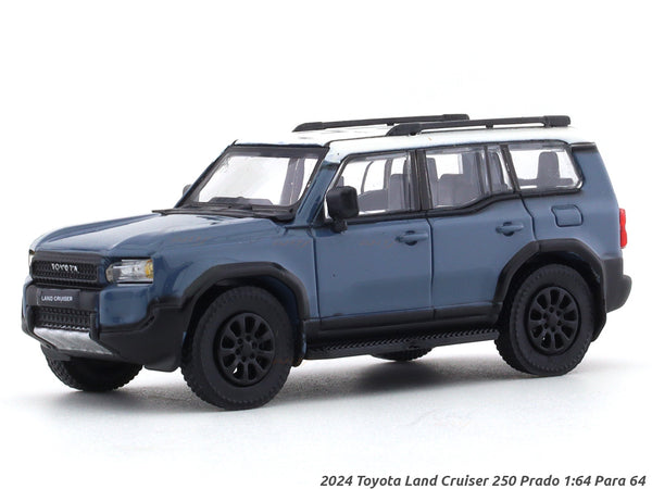 2024 Toyota Land Cruiser 250 Prado Blue 1:64 Para64 licensed diecast scale model car