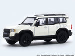 2024 Toyota Land Cruiser 250 Prado White 1:64 Para64 licensed diecast scale model car