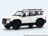 2024 Toyota Land Cruiser 250 Prado White 1:64 Para64 licensed diecast scale model car