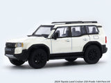 2024 Toyota Land Cruiser 250 Prado White 1:64 Para64 licensed diecast scale model car