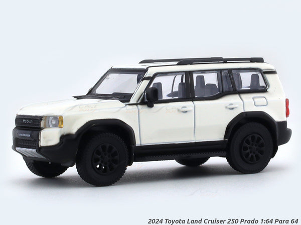 2024 Toyota Land Cruiser 250 Prado White 1:64 Para64 licensed diecast scale model car