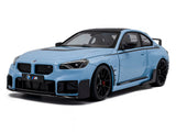 2024 BMW M2 Performance Blue 1:18 Solido Licensed Diecast Scale Model Car Collectible