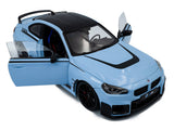 2024 BMW M2 Performance Blue 1:18 Solido Licensed Diecast Scale Model Car Collectible