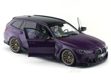 2024 BMW M3 Touring Performance Purple 1:18 Solido Licensed Diecast Scale Model Car Collectible