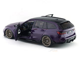 2024 BMW M3 Touring Performance Purple 1:18 Solido Licensed Diecast Scale Model Car Collectible
