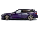 2024 BMW M3 Touring Performance Purple 1:18 Solido Licensed Diecast Scale Model Car Collectible