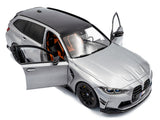 2024 BMW M3 Touring Performance Silver Grey 1:18 Solido Licensed Diecast Scale Model Car Collectible