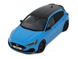2024 Ford Focus ST Edition Azure Blue 1:18 OttOmobile Licensed Resin Scale Model Car Collectible
