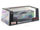 2024 Ford Mustang Dark Horse Grey Acrylic Case 1:24 Bburago Licensed Diecast Scale Model Car Collectible
