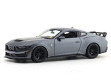 2024 Ford Mustang Dark Horse Grey Acrylic Case 1:24 Bburago Licensed Diecast Scale Model Car Collectible