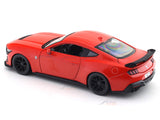 2024 Ford Mustang Dark Horse Red Acrylic Case 1:24 Bburago Licensed Diecast Scale Model Car Collectible