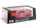 2024 Ford Mustang Dark Horse Red Acrylic Case 1:24 Bburago Licensed Diecast Scale Model Car Collectible